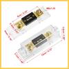 1 Set Car Audio 0 4 8 Gauge Inline ANL Fuse Holder Clear Transparent Fuse Block with 2pcs 175A Fuse Auto Replacement Parts