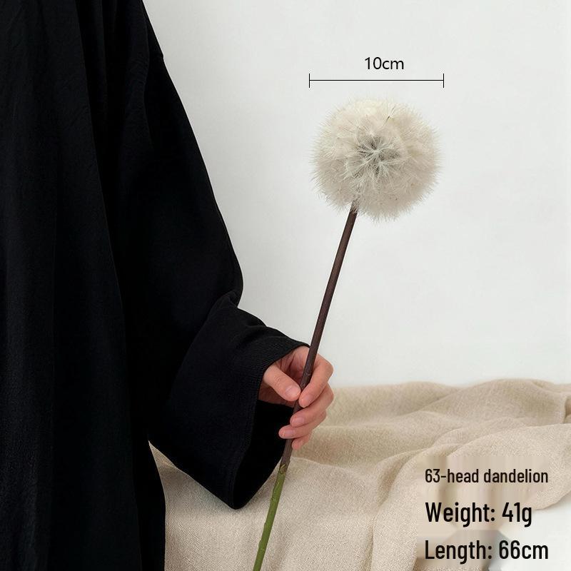 Premium Long Stem Dandelion Artificial Flower for Home Decoration
