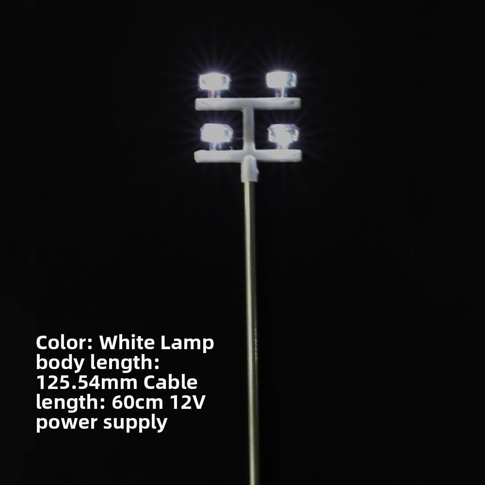 3V 12V Miniature Simulation Street Tower Lights White Light/warm Light 125.54mm Sand Table Elevated Lighthouse