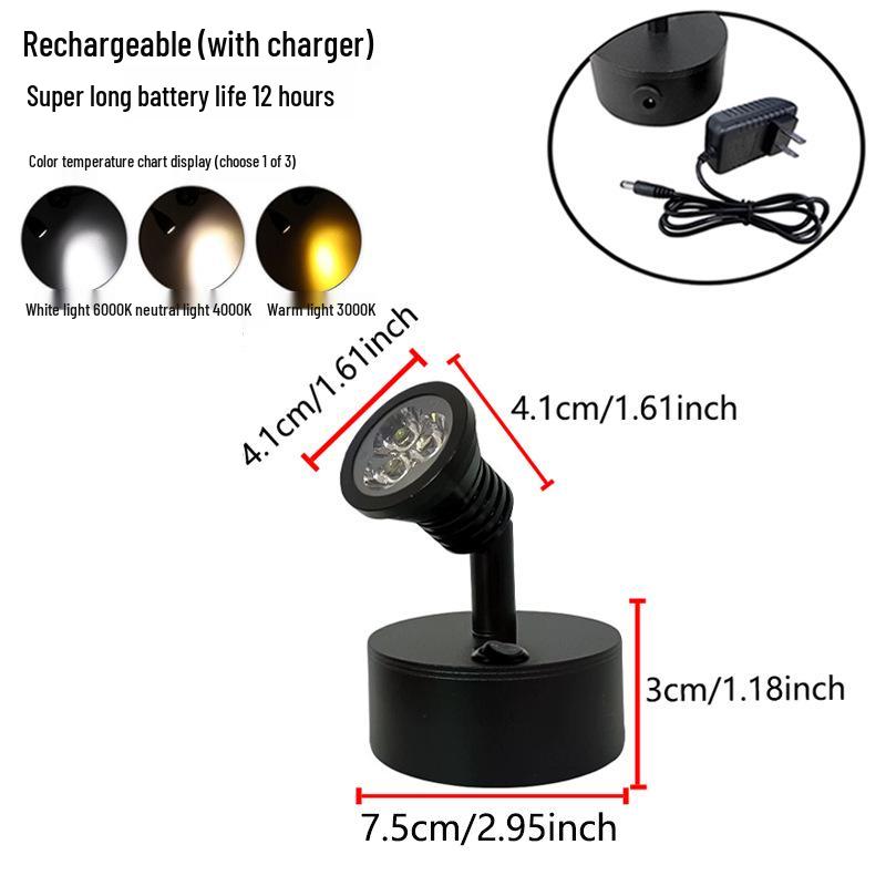 Wireless Jewelry Display Spotlight with Battery