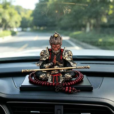 Handmade Sun Wukong Car Console Ornament - Men's Interior Decoration