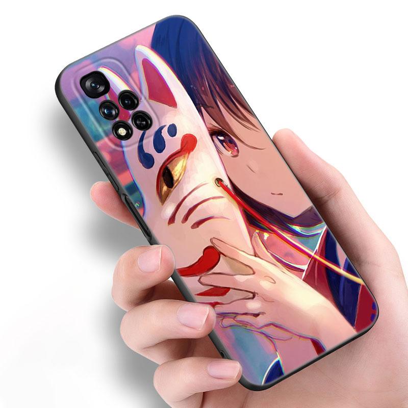 

Аниме чехол для телефона в японском стиле с лисой, черный силиконовый, для Xiaomi POCO X3 X4 NFC F5 M3 M4 M6 X5 X6 Pro F3 F4 GT 5G C55 C65 M5 POCO M3 Pro