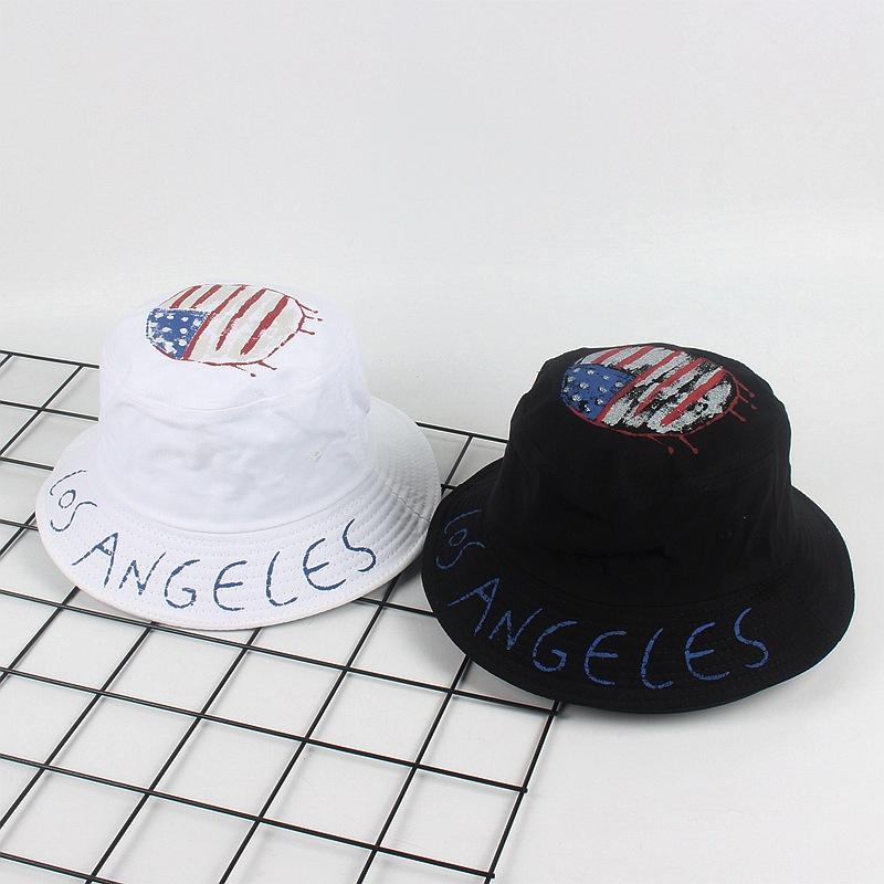 New Graffiti Letter Bucket Hat Men and Women Hip Hop Hip Hop Hat Outdoor Sunscreen Sun Hat Tide