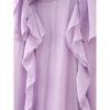Kaslead New Arrival Women's Clothing Fashion Style Fashion Laminated Ruffles V Neck Long Dress