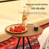 OIMG Adjustable Tripod Camping Table with Lamp Pole