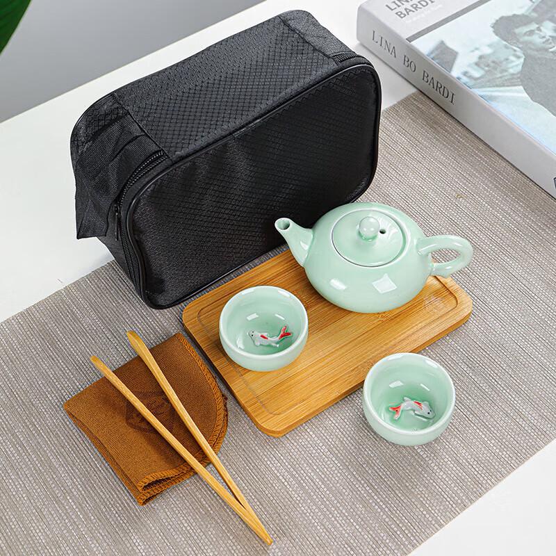 

Celadon Koi Travel Tea Set