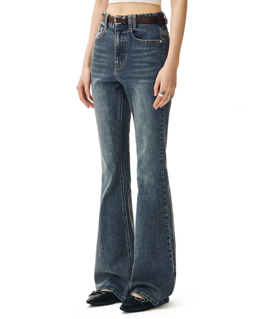 Deketeuumeon Signature Slim Flared Jeans Dcwpt005Blueb