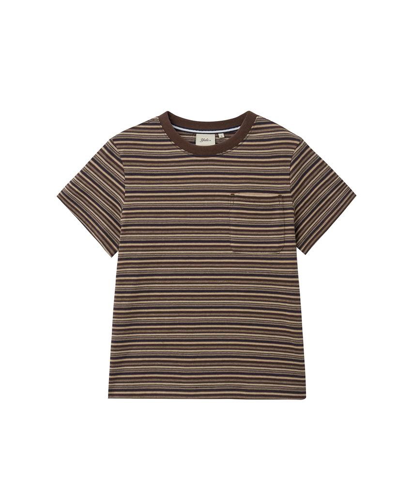 YALE Women'S Multi-Stripe T-Shirt_Brown