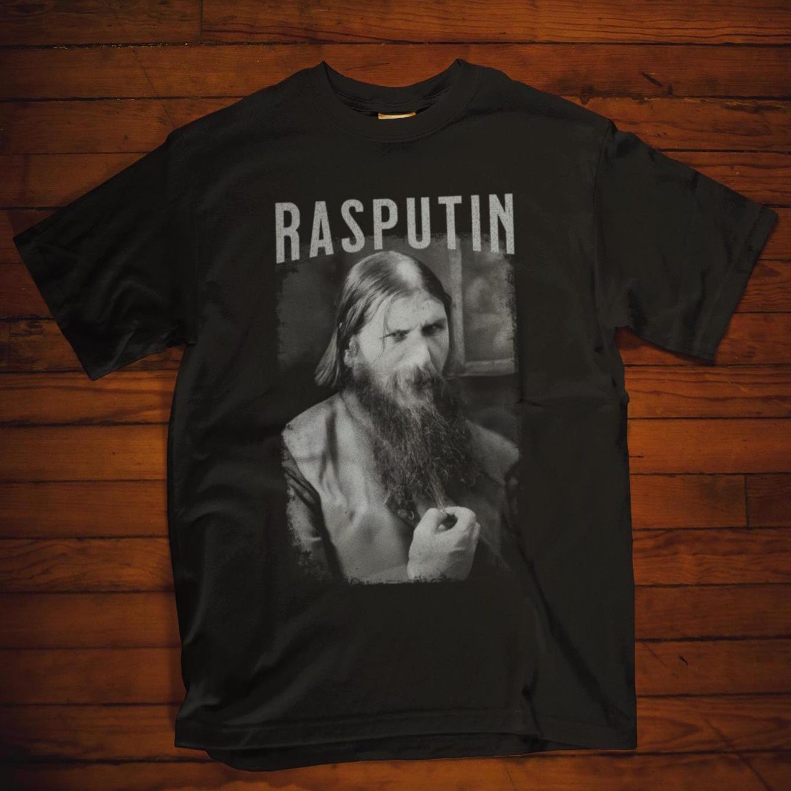 Rasputin T-Shirt Mystical Shirt Gothic Gift Idea Macabre Russian History Tee Unisex Apparel Grigori Rasputin Shirt Vintage-Style Occult Tee 3XL