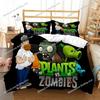 Plants Vs Bedding Sets Zombie US Europe UK Size Quilt Cartoon Bed Cover Duvet Cover Pillow Case Sets Adult Children