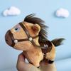 Plush Pony Keychain Pendants Cute Lucky Cotton Dolls School Bag Hanging Soft Filling Toys Year Of The Horse Gifts