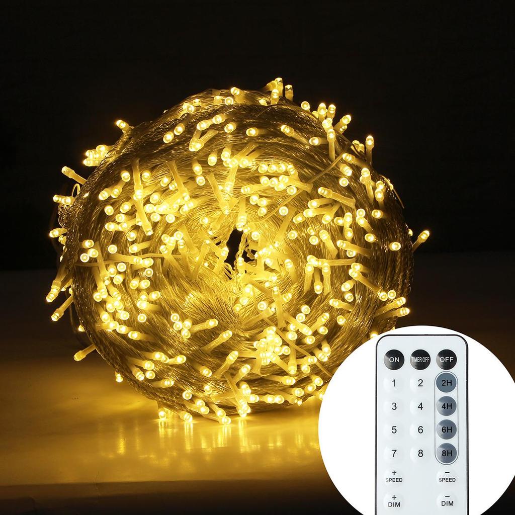 10m-100m LED String Lights Remote Control Fairy Lights Garland Outdoor For New Year Party Garden Terrace Wedding Christmas Decoration