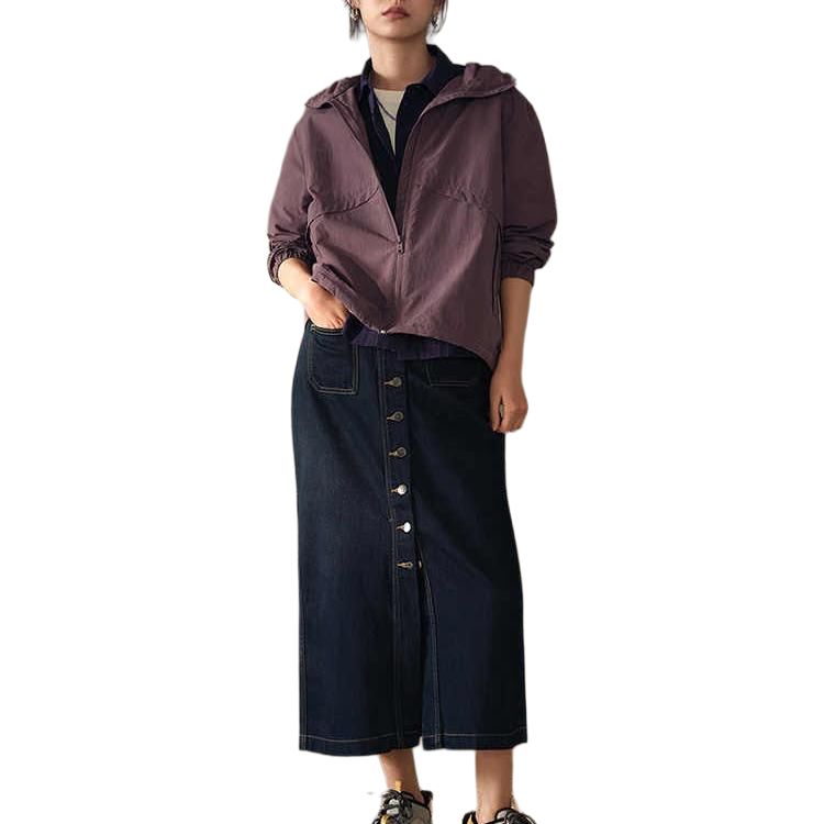 Timberland Outdoor UV Protection Loose Fit Hooded Casual Long Sleeve Jacket Women jackets Vintage-Violet A5PHP-ENX