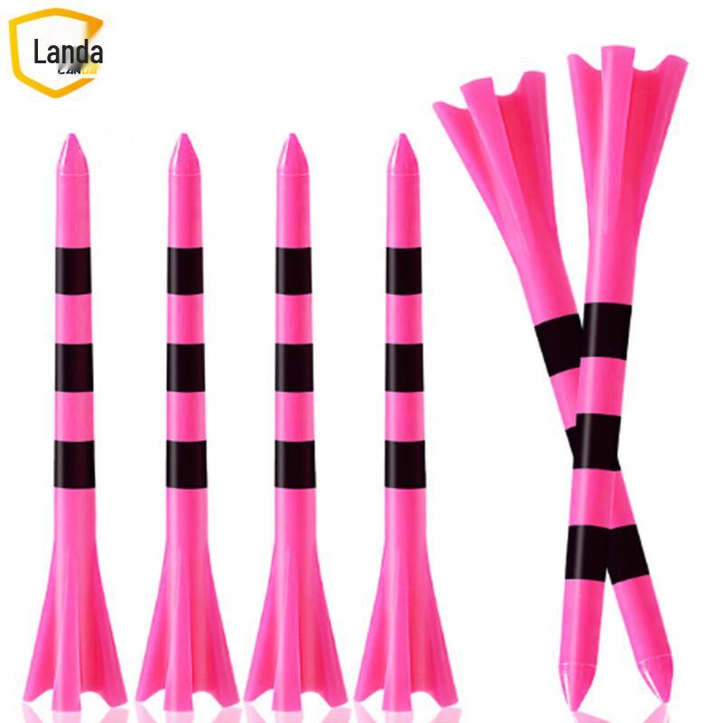 

Landa Five-Claw Striped Low-Resistance Golf Tees (100-Pack) 70mm