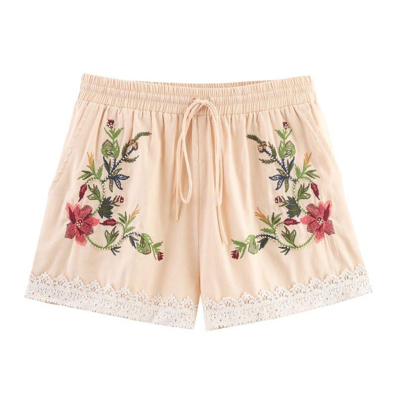 Jnleaog Spring New Arrival Women's Clothing Fashion Style French Fashion Design Embroider Casual Shorts 5107078