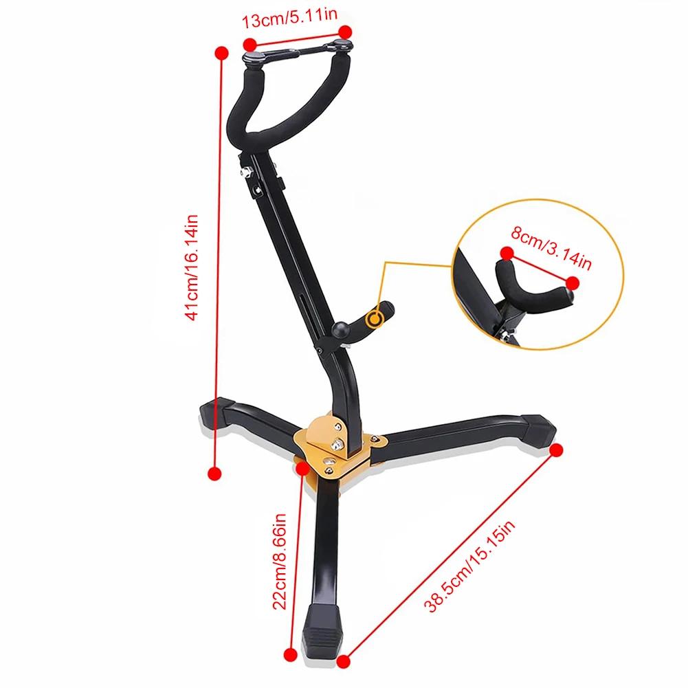 Alto Tenor Saxophone Stand Metal Folding Saxophone Stand Adjustable Professional Sax Rack Wind Instrument Accessories
