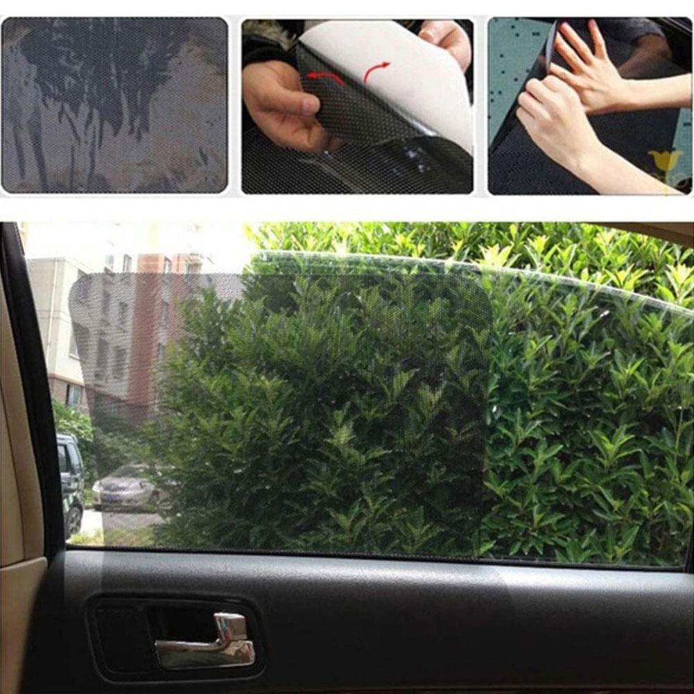 Summer Car Sunshade, Sunscreen, Heat Insulation Curtain, Glass Electrostatic Film, Car Side Window Curtain, Sunblock Q6Z8