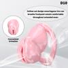 Male Chastity Cage Lightweight Resin Male Chastity Cage Bondage Gear &Adult Sex Toy for Men Includes 6 Ring (Pink)