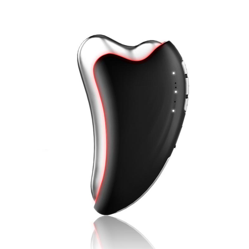 

Электрический высокочастотный аппарат Цветной свет Инструменты для Гуа Ша EMS Подтяжка лица Шея Аппарат для красоты Вибрационный массажный аппарат золотой