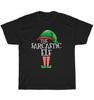 The Sarcastic Elf Family Matching Group Christmas Gift Funny T-Shirt Unisex NEW
