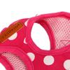 Pink Tone Small Dog Vest Harness Polka Dot Print Puppy Outdoor Harness  Daily Walking
