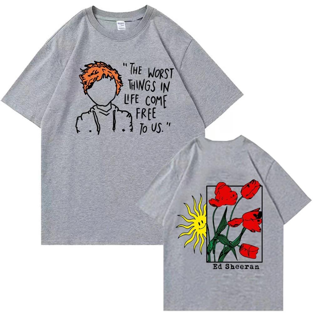2024  Ed Sheeran T-Shirts Fashion Harajuku O-Neck Short Sleeve Man Woman Shirts Fans Gift