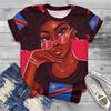 2024 New Fashion Men Women T-Shirt Streetwear African Girls 3d Print Graphic Tshirts Womens Clothes Daily Casual O-Neck Blouse
