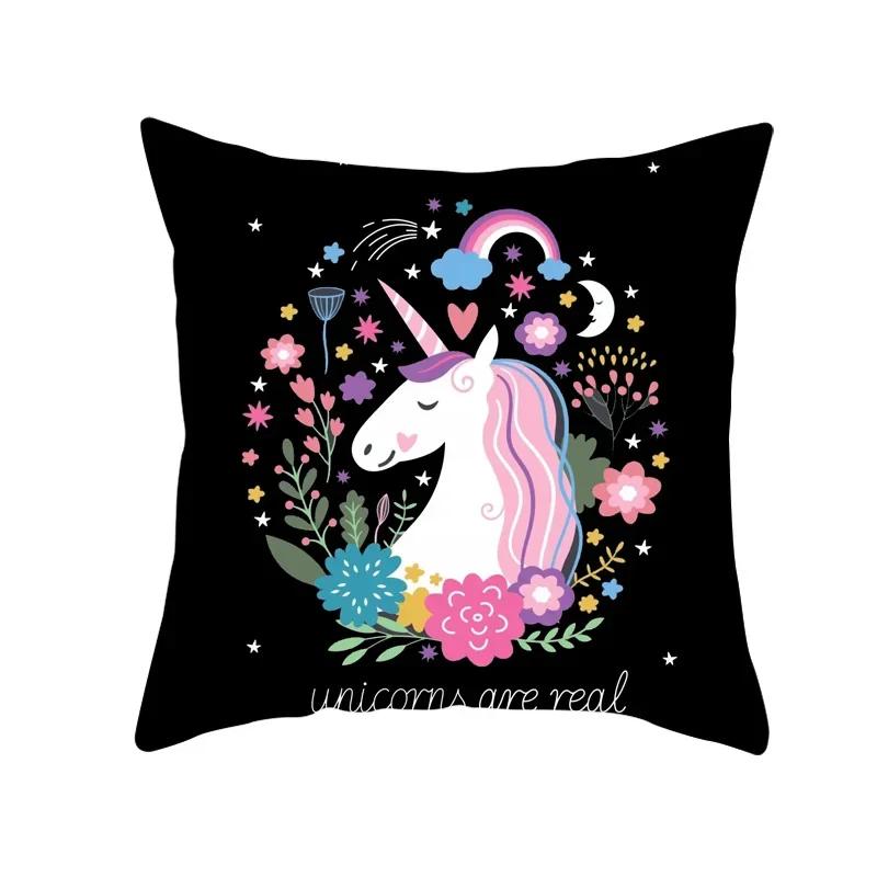 Creative Unicorn Decorative Pillowcase Cute Cartoon