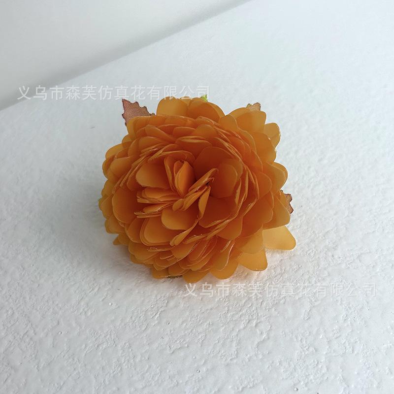 Umělá simulace Melaleuca Chrysanthemum Head Simulace květiny Svatební dekorace Chryzantéma Měsíček Květina Falešné květinové doplňky