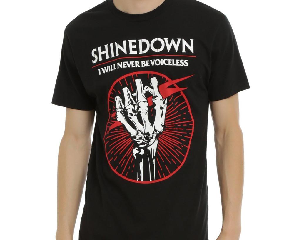 Rare Collection Shinedown Band Cotton Black S-2345XL Unisex T-Shirt Unisex T-Shirt S