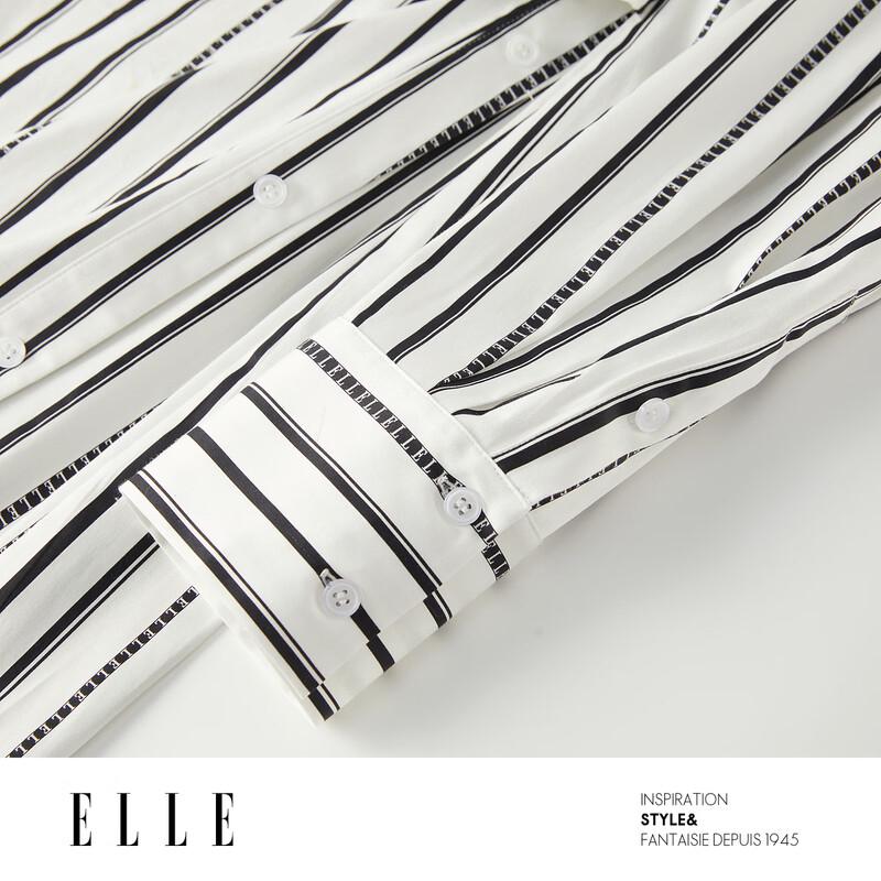 ELLE French Striped Shirtdress