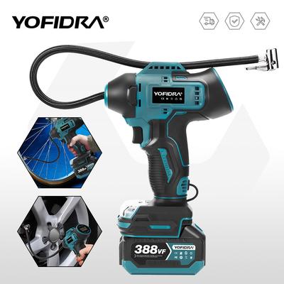 1100kpa Electric Air Pump Cordless Inflatable Pump With Digital Display Portable Car  Pneumatic Tool For Makita 18V Battery