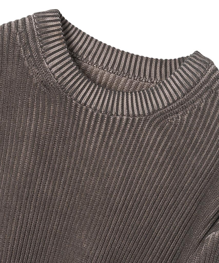 Leopeusaideu Dyed Sweater Dusty Brown