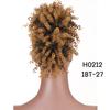 MISS WIG Estensioni sintetiche dei capelli Mohawk ricci crespi Pezzi di capelli colorati con clip per le donne Party