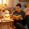 Cute Halloween Bedroom Decor Ghost Reading Night Light Table Lamp LED Warm Glow Spooky Figurine for Home