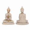 Meditating Seated Buddha Statue Carving Figurine Craft for Home Decoration Ornament (A Gold)