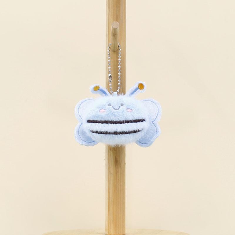 Entzückender Plüsch-Bienen-Schlüsselanhänger Bunter Cartoon-Stil Plüschtierpuppe Für Rucksack-Accessoires