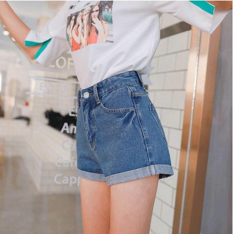 Women's Rolled Denim Shorts