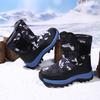 Plus Velvet Warm Children's Snow Boots - Non-Slip, Thick Cotton for Cold Weather, Long Outdoor Boots for Girls