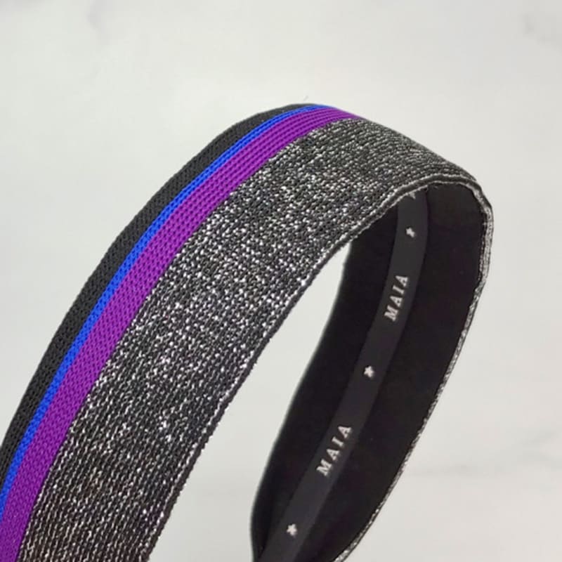 MAIA Shining Stripe Headband - Navy