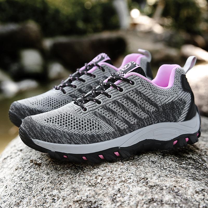 Весенне-осенние новые повседневные спортивные кроссовки уличные походные кроссовки дышащие сетчатые походные кроссовки 35