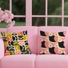 Aesthetic Art O-Orla Kiely Flower Stem Cushion Cover Reversible Plush Pillow Cover – For Car, Sofa, Bedroom, Perfect As a Gift.