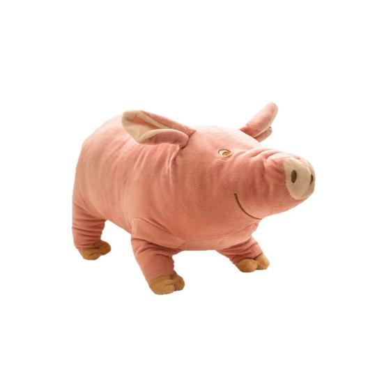 

Stuffed Pig Dog Toy Plush Squeaky Animal Dog Chew Toy Pink Pig Dog Snuggle Toy for Puppy Teething Anxiety Relief S