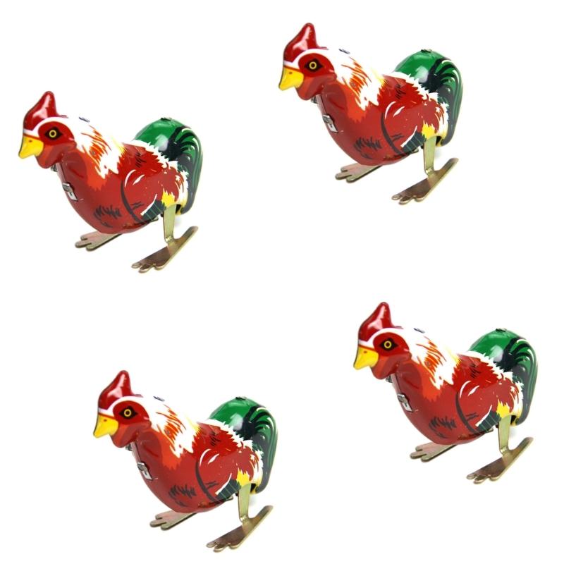 Collectible Rooster Pecking Wind Up Toy Prank for Boys and Girls Mechanical Toy Chicken Toy Birthday/Christmas