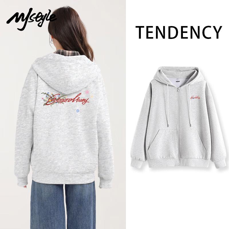 MJ STYLE Women's Hooded Cardigan Sweatshirt