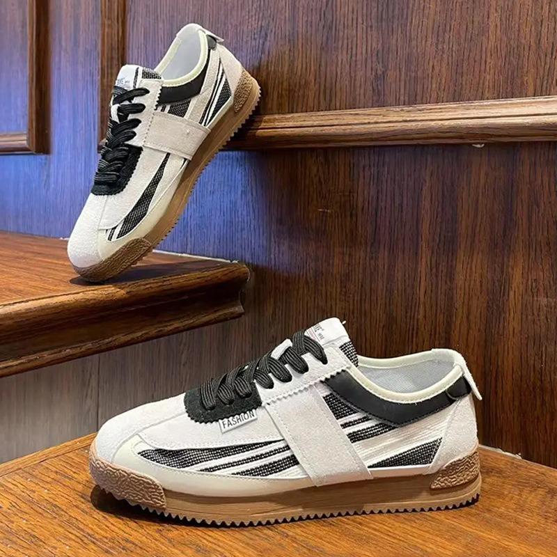 Summer breathable men's shoes casual versatile daily fashion high sense color matching comfortable trendy shoes