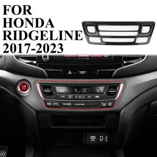 

Carbon fiber style central control A/C panel cover trim for Honda Ridgeline