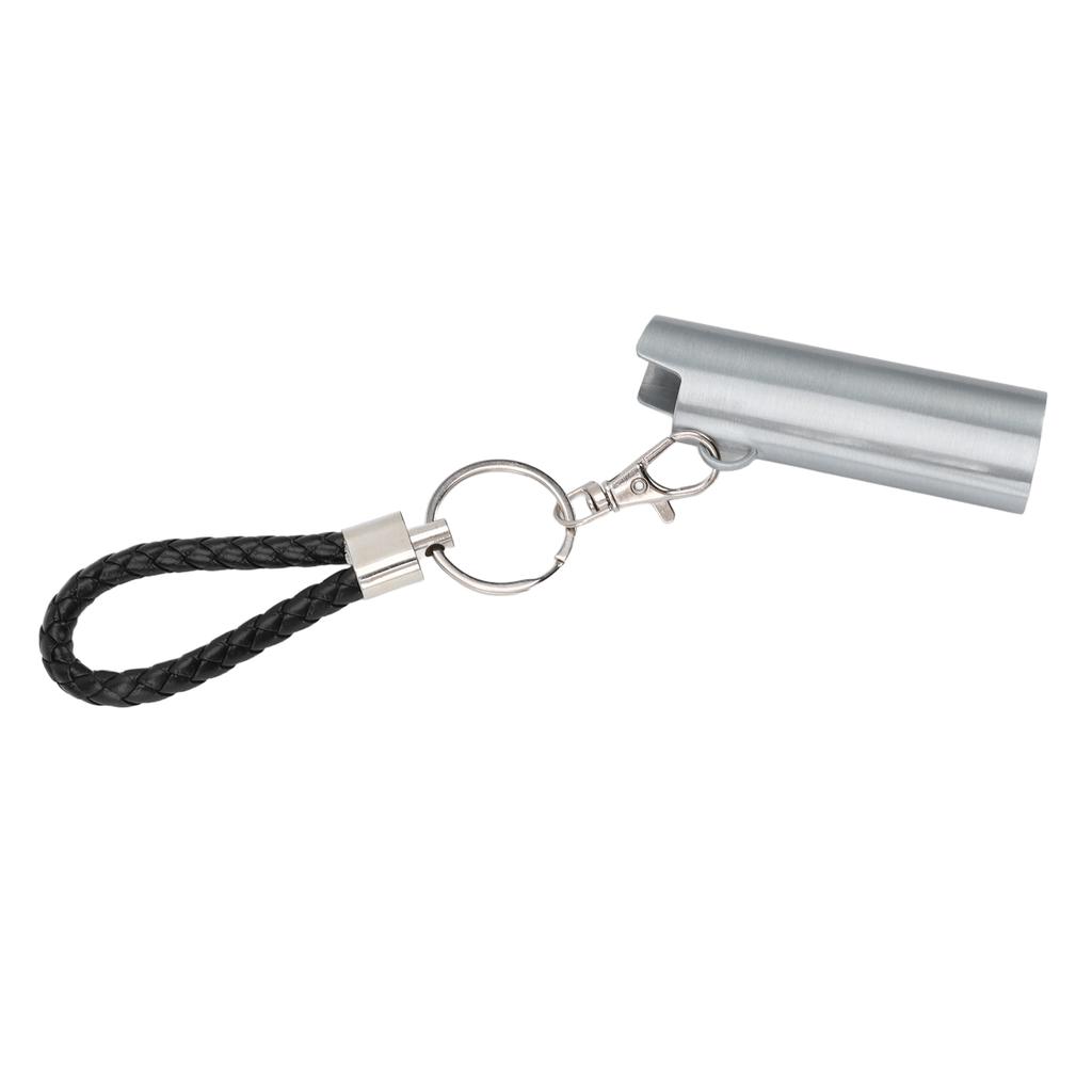 Lighter Holder Keychain with Spring Clip Retractable Metal Portable for Backpack ket