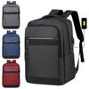 New Unisex Solid Color Waterproof and Breathable Business Fashion Casual All-match Daily Saving Backpack