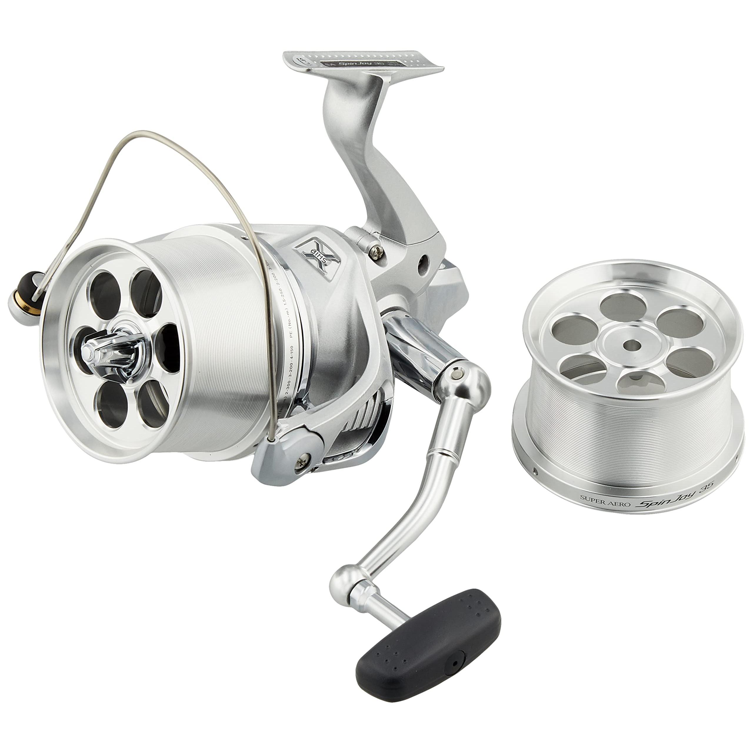 

SHIMANO Spinning Reel 14 Super Aero SpinJoy 35, Standard, Long Cast, Beginner-Friendly, Ideal for Surf Fishing and Whiting